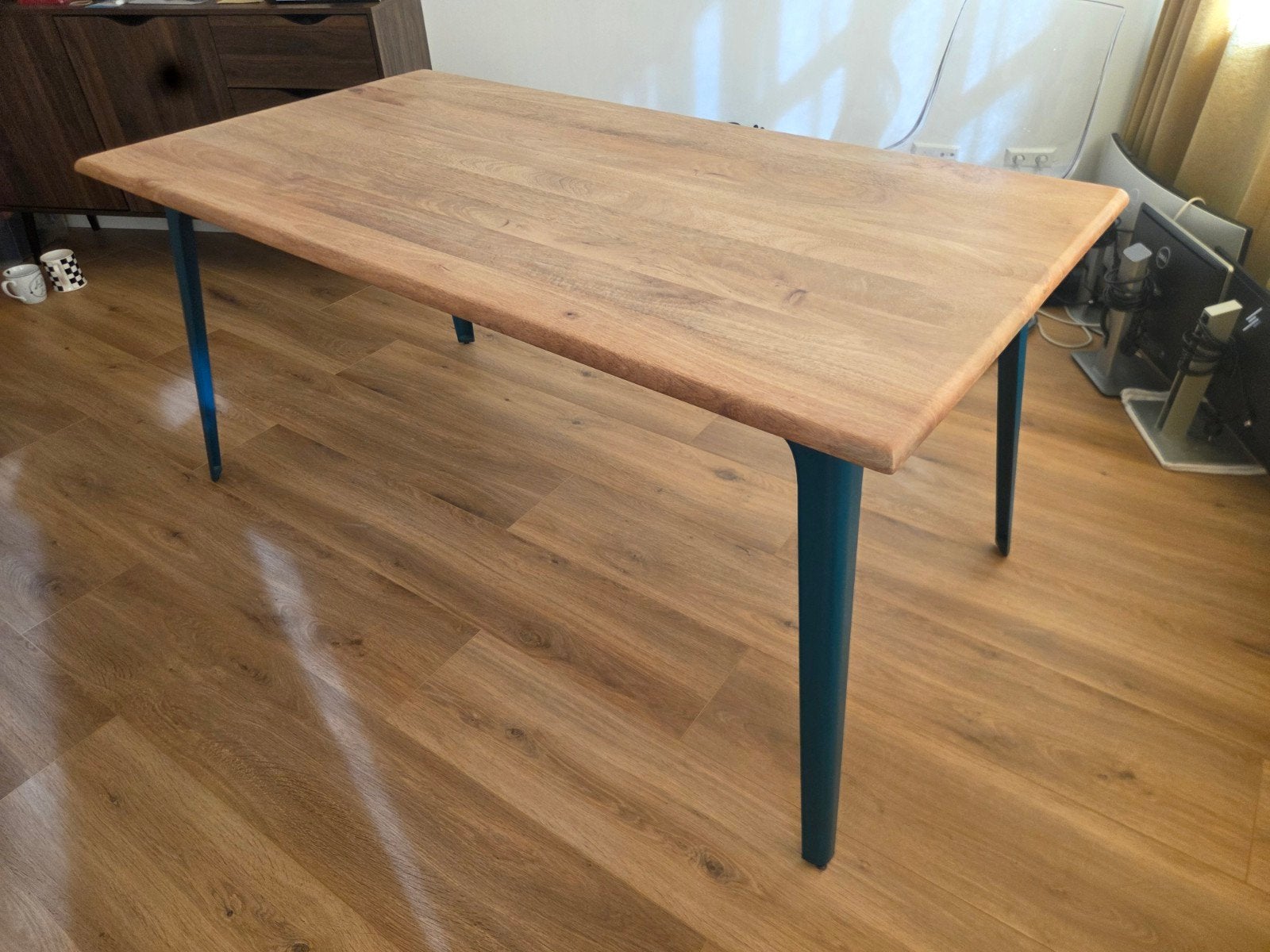 Grote eettafel van Made Etny - 160x85x74 cm, Huis en Inrichting, Ophalen, Gebruikt, 50 tot 100 cm, Vijf personen of meer