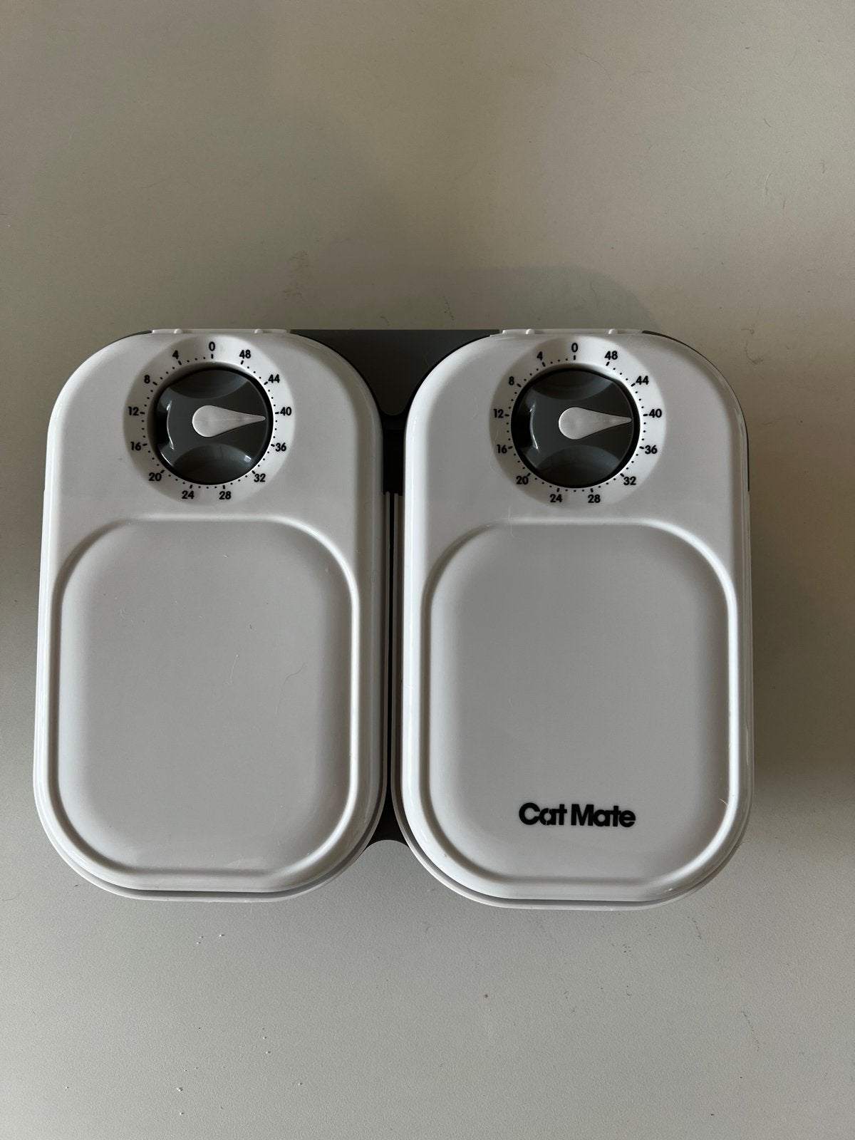 Catmate duo kattenvoerbak met 48-uurs timer, Ophalen, Zo goed als nieuw