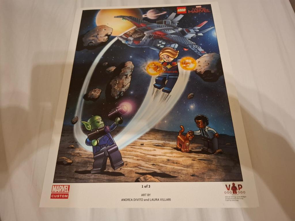 Lego Art print 5005877 Captain America, Ophalen of Verzenden, Zo goed als nieuw