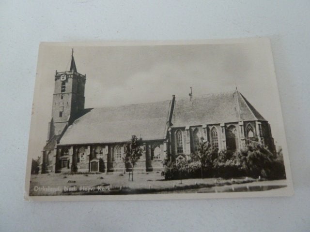 Dirksland circa 1955/60 Ned. Herv. Kerk, Verzamelen, Ophalen of Verzenden, 1940 tot 1960, Gelopen