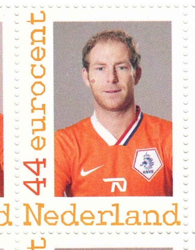 Nederland velletje EK voetbal 2008 nr. 5 met plaatfout, Postzegels en Munten, Ophalen of Verzenden, Na 1940, Postfris