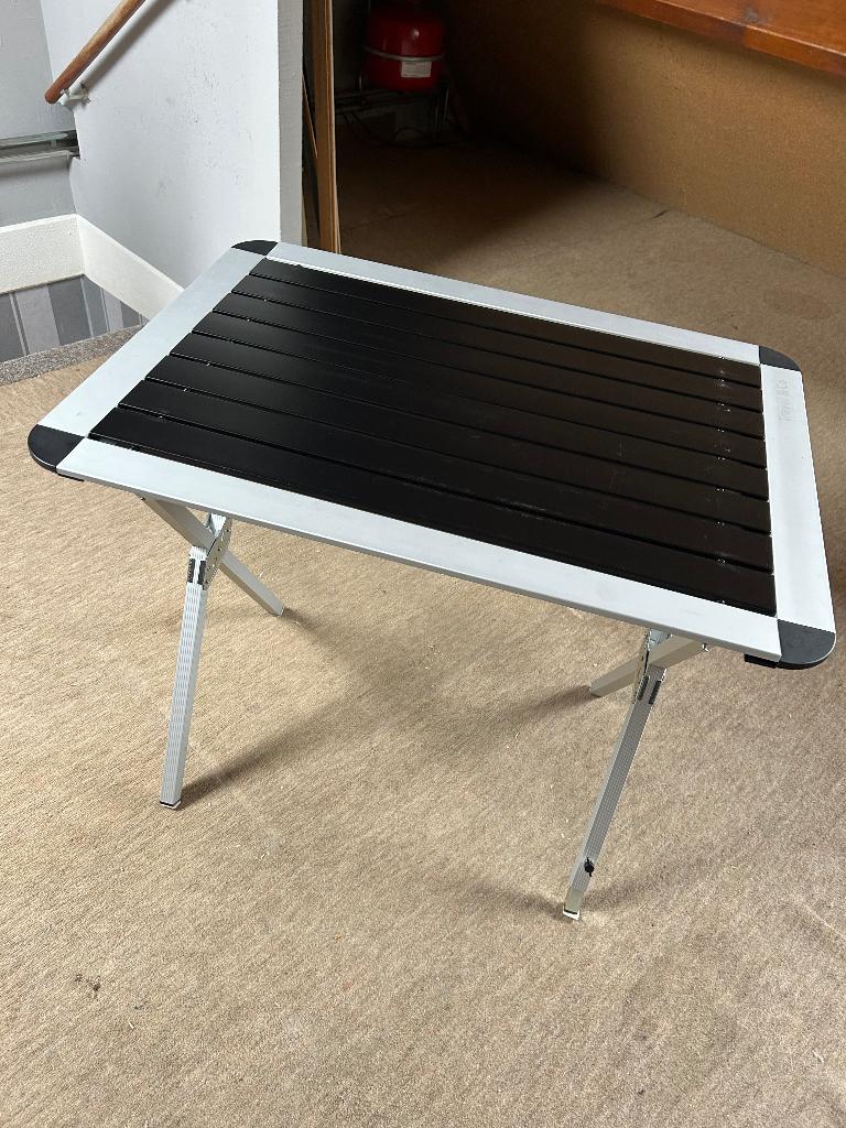 Lichtgewicht Aluminium Campingtafel - Oprolbaar & Compact, Caravans en Kamperen, Kampeermeubelen, Ophalen, Gebruikt, Campingtafel