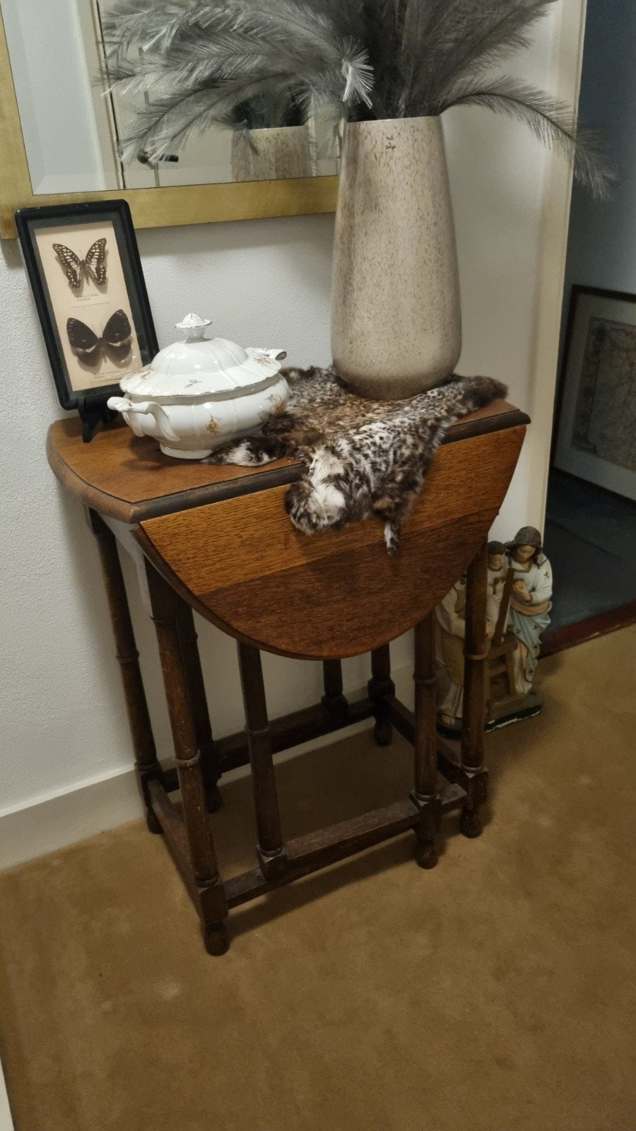 Antieke/ vintage hangoortafel, Antiek en Kunst, Antiek | Meubels | Tafels, Ophalen