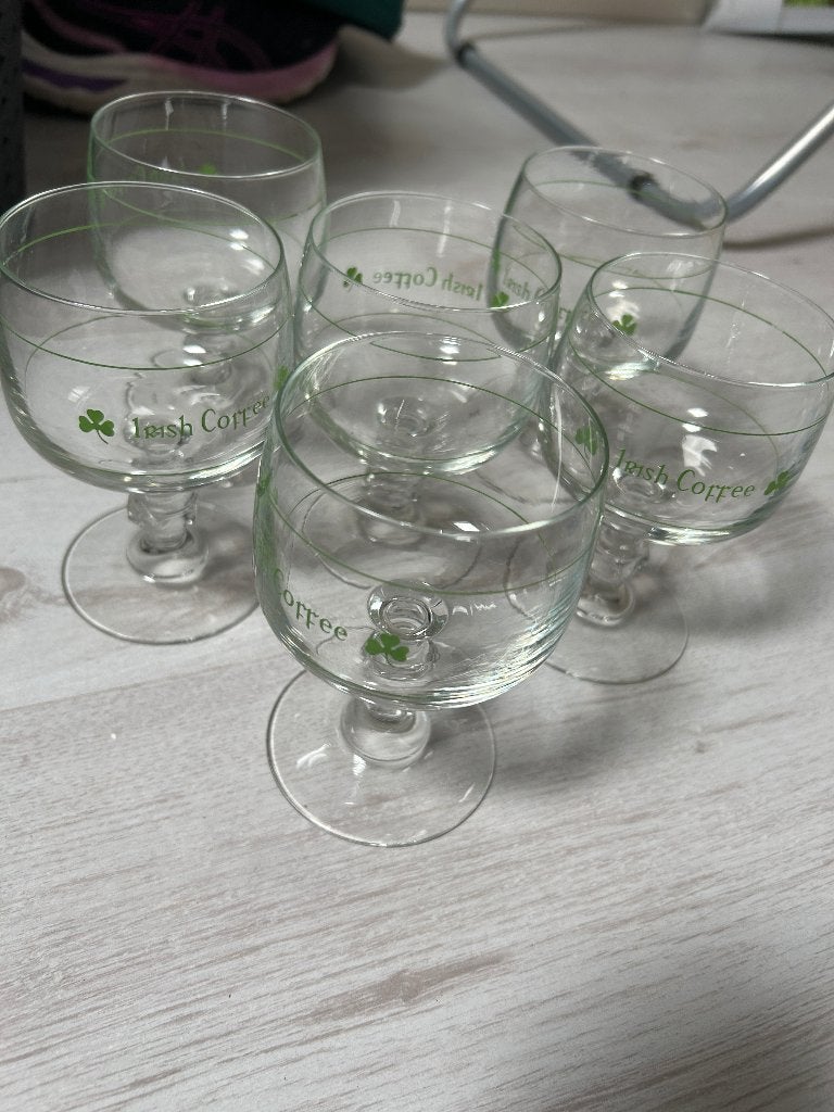 irish coffee glazen, Verzamelen, Glas en Borrelglaasjes, Ophalen of Verzenden, Zo goed als nieuw, Borrel- of Shotglas