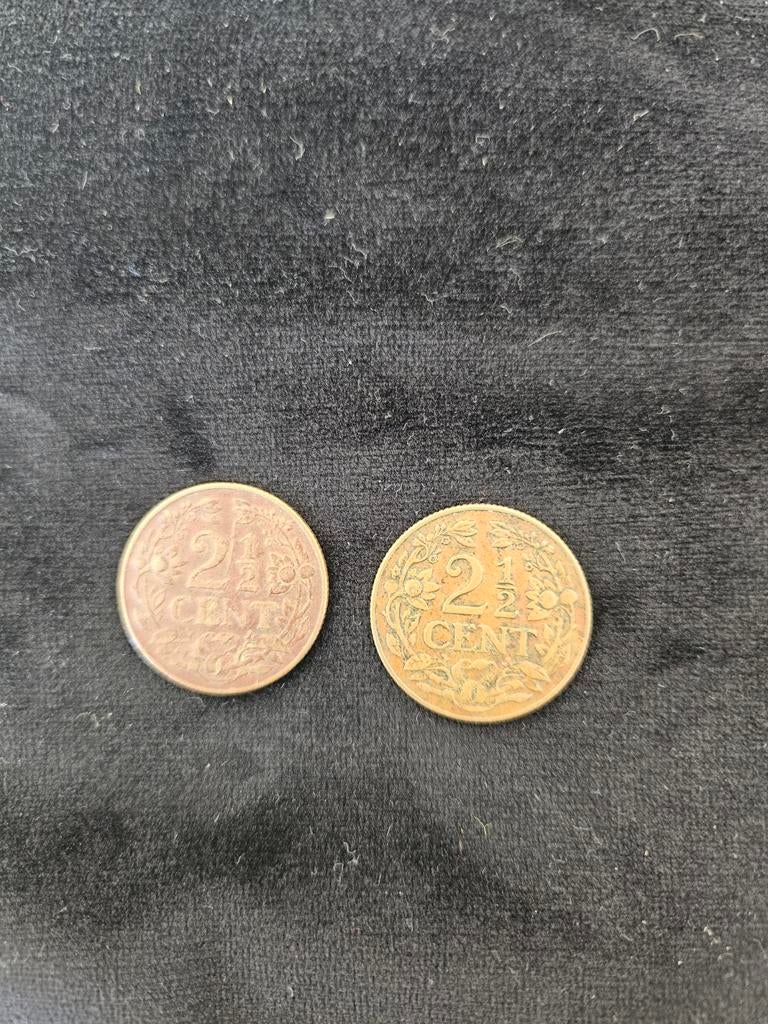 2.5 cent munten van Curaçao uit 1944!, Postzegels en Munten, Verzenden, Koningin Wilhelmina, Losse munt