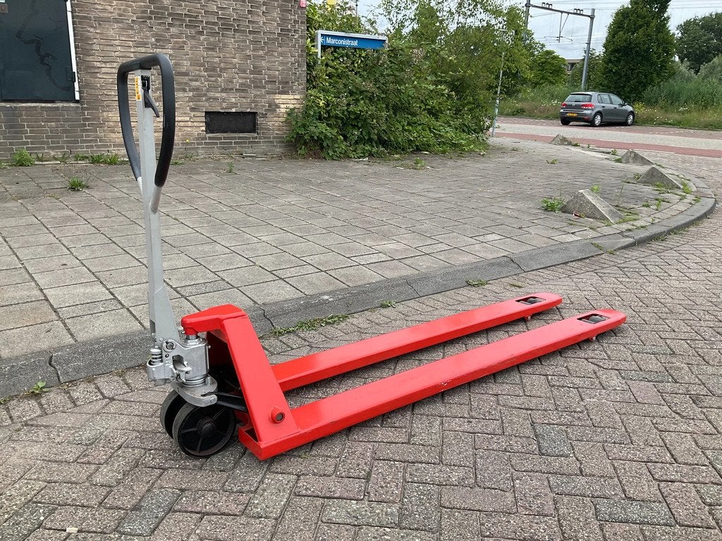SCHEFFER HANDPALLETWAGEN 2000KG 2METER LANGE LEPELS PALLETWA