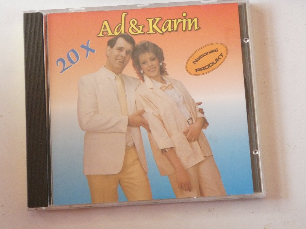 Ad & Karin ‎– 20 x Ad & Karin, Verzenden, Gebruikt, Levenslied of Smartlap