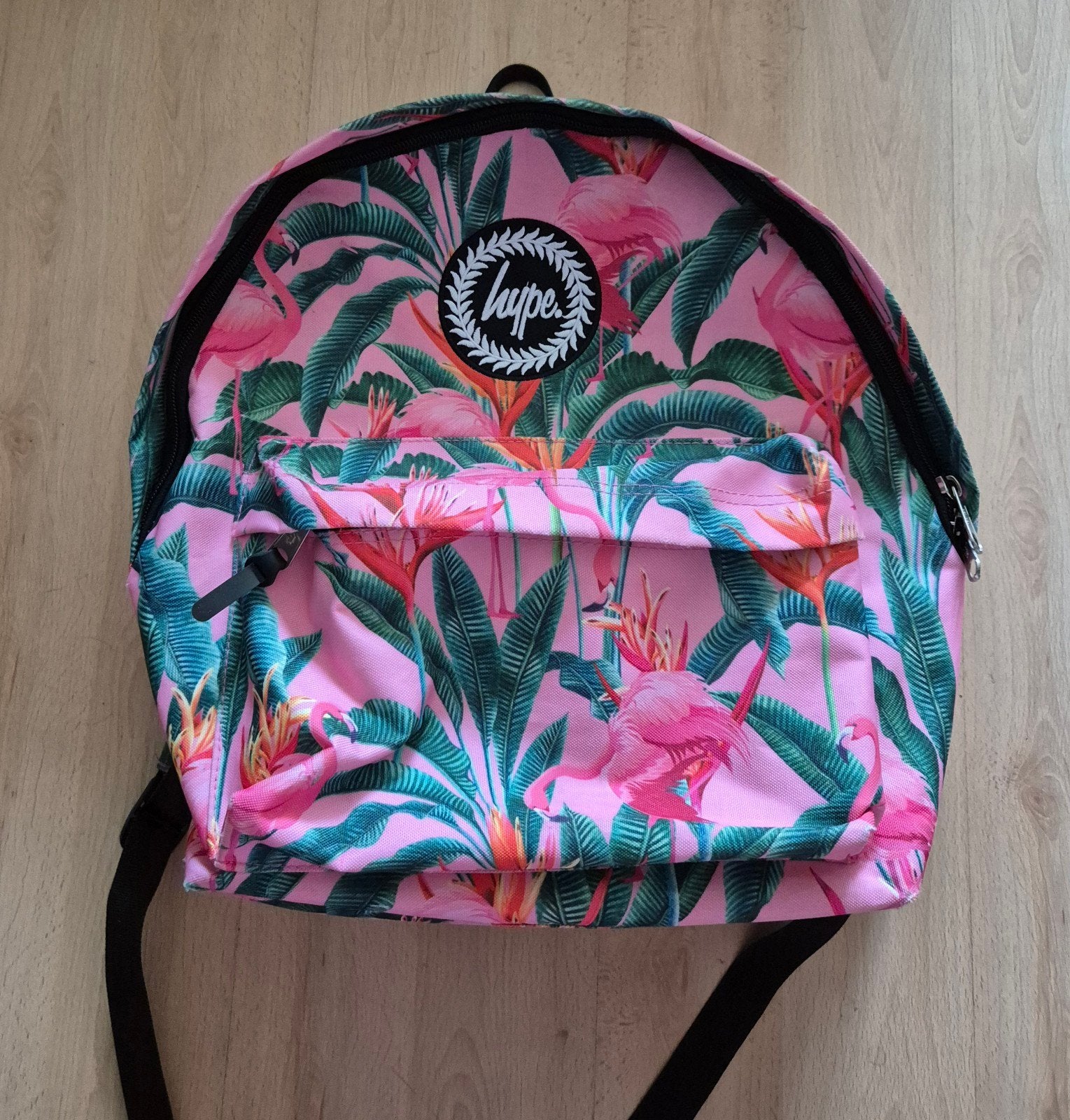 rugtas Flamingo, Sieraden, Tassen en Uiterlijk, Tassen | Rugtassen, Ophalen of Verzenden, Zo goed als nieuw, Overige merken