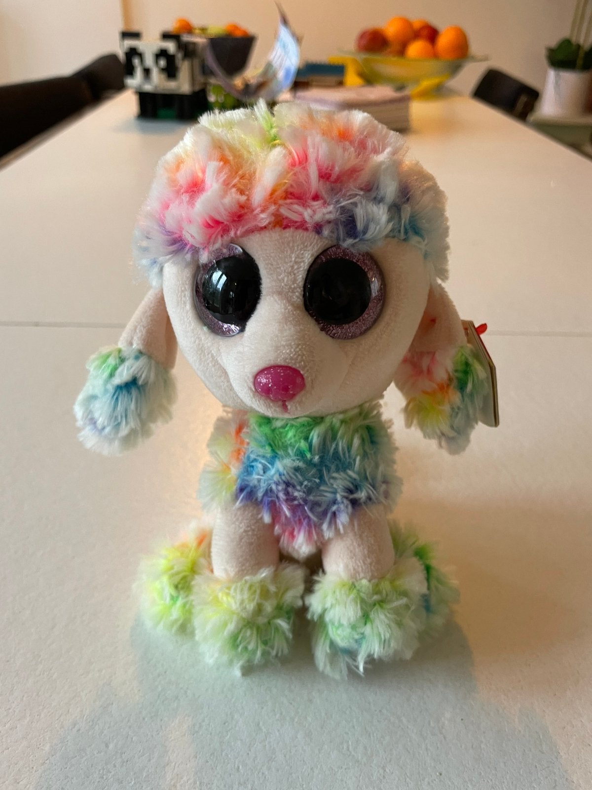 Ty beanies poodle  Rainbow knuffel 15cm, Overige karakters, Nieuw, Meerkleurig, Klein (minder dan 20 cm)
