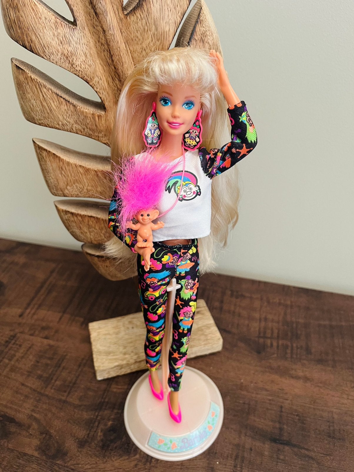 Vintage troll barbie met originele trol, Ophalen of Verzenden, Gebruikt, Barbie