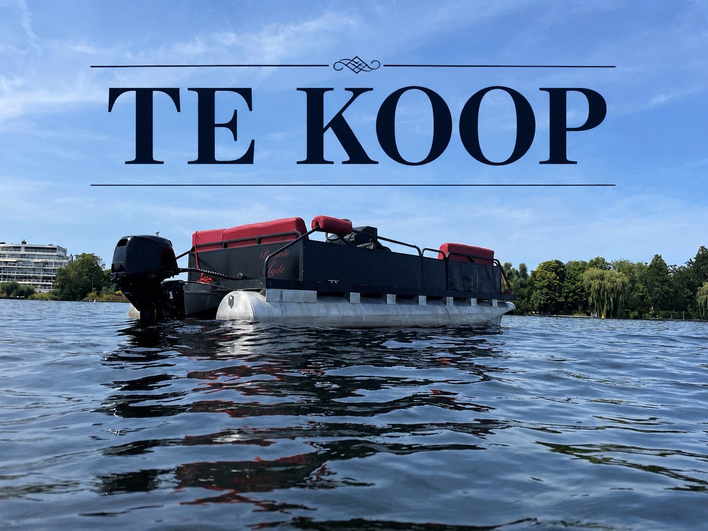 Pontoonboot Gilgetter 716 met Suzuki 30 pk en trailer, Watersport en Boten, Buitenboordmotor, Trailer, Zo goed als nieuw, Ophalen