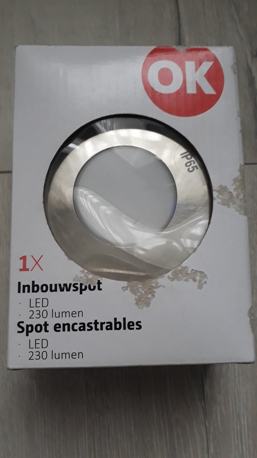 OK Inbouwspot- Nieuw in doos, Kunststof, Led, Nieuw, Ophalen of Verzenden