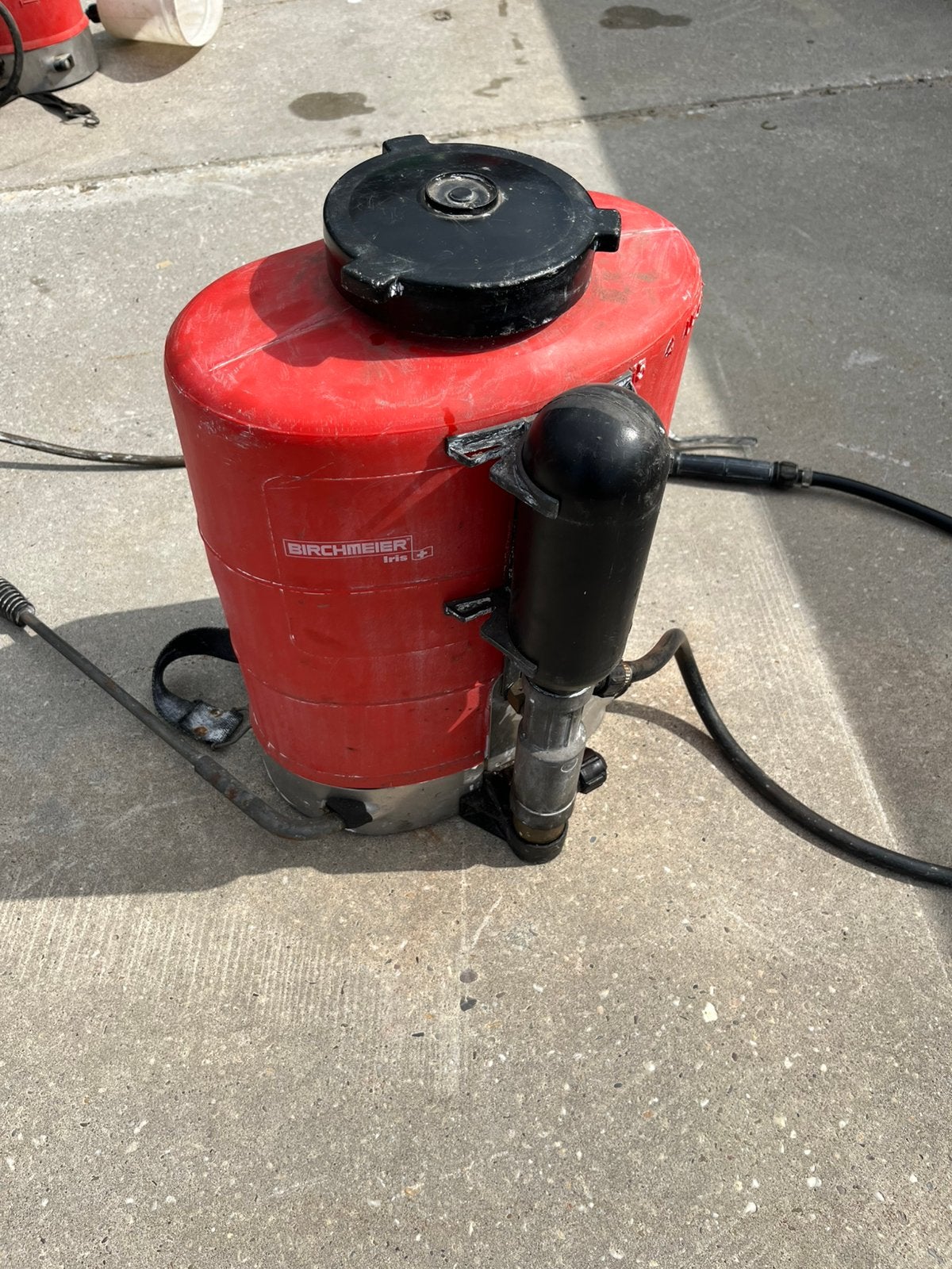 Rugspuit 15 liter birchmeier iris +, Ophalen, Gebruikt, Onkruidbestrijding