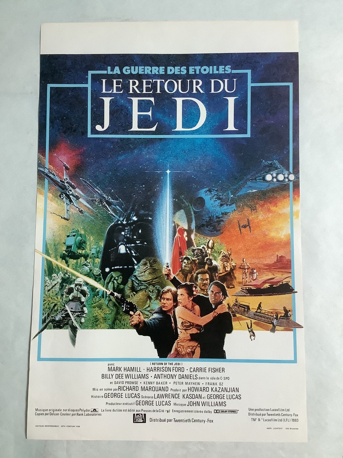RETURN OF THE JEDI  1983   35-54 cm, Ophalen of Verzenden, Zo goed als nieuw, Overige typen