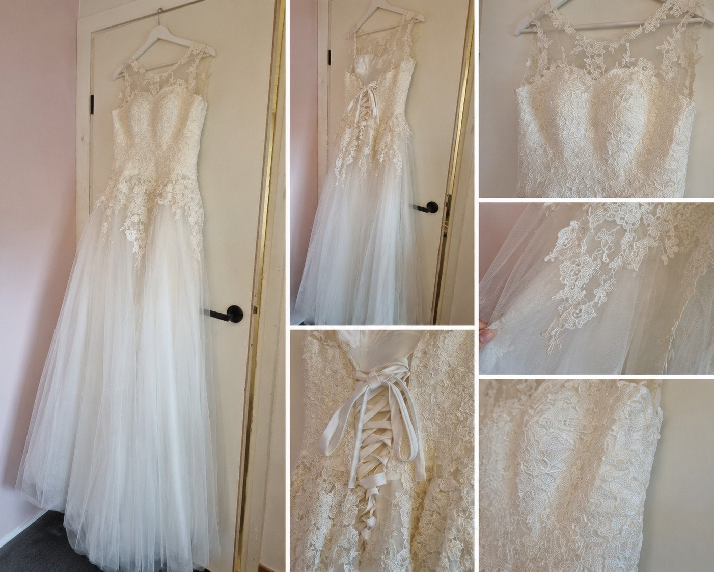 Trouwjurk crem - wit - verstelbaar, Kleding | Dames, Ophalen of Verzenden, Nieuw
