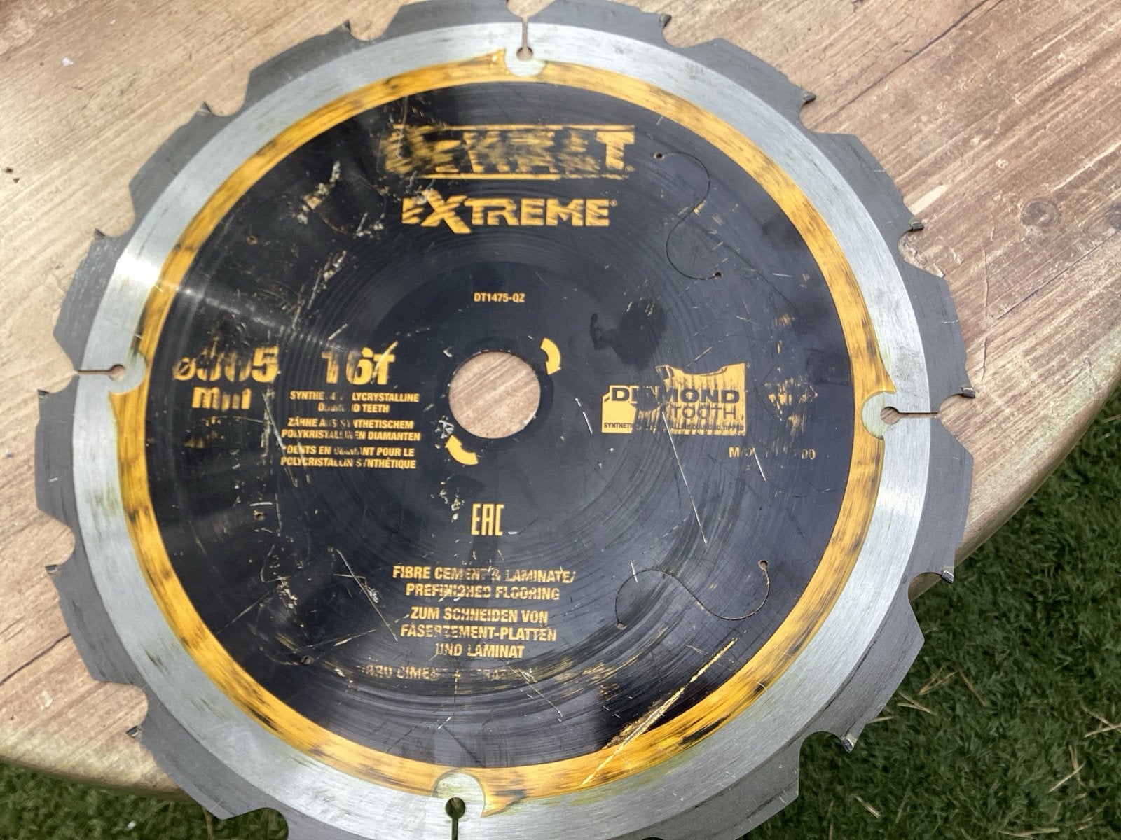 DeWalt Extreme Cirkelzaagblad 305mm 16t, Ophalen of Verzenden, Gebruikt, Cirkelzaag
