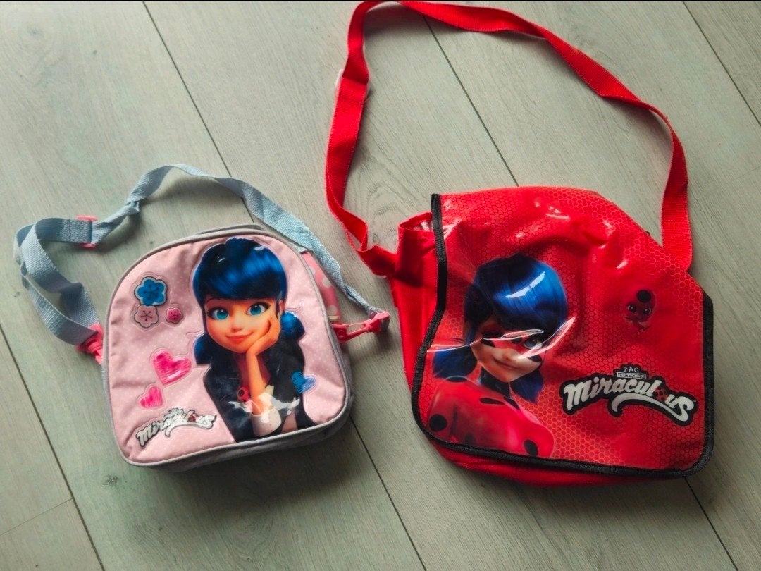 2 Miraculous Ladybug tasjes: koeltasje & schoudertasje, Ophalen of Verzenden, Gebruikt