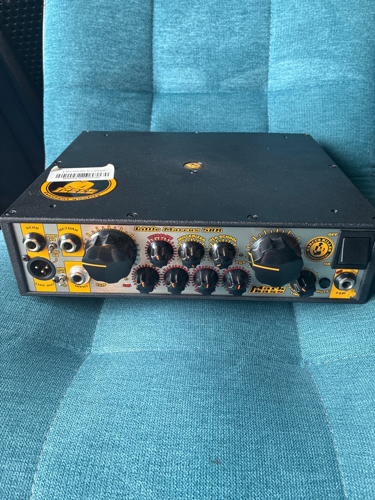 Markbass Little Marcus 58R basversterker met footswitch, Ophalen of Verzenden, Zo goed als nieuw, Basgitaar, 100 watt of meer