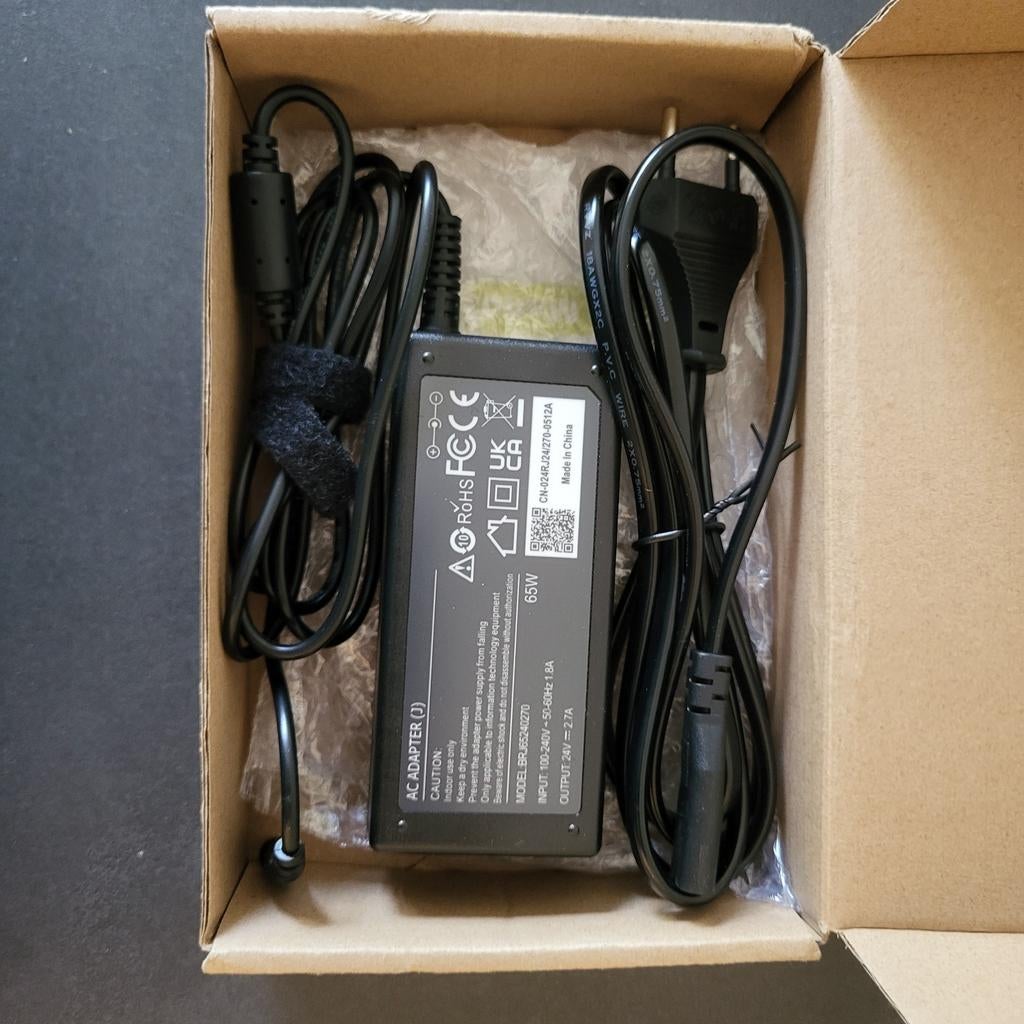 Nieuwe 65W AC Adapter Oplader 24V 2.7A, Ophalen of Verzenden, Nieuw, Onbekend