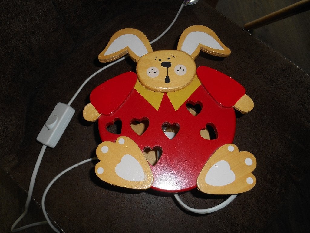 lamp muur kinderkamer konijnleuk, Ophalen of Verzenden, Zo goed als nieuw