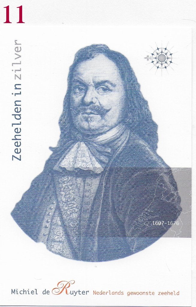 Ansichtkaart Zeeheld Michiel de Ruyter ( B3872), Ophalen of Verzenden, Voor 1920, Ongelopen, Sterren en Beroemdheden