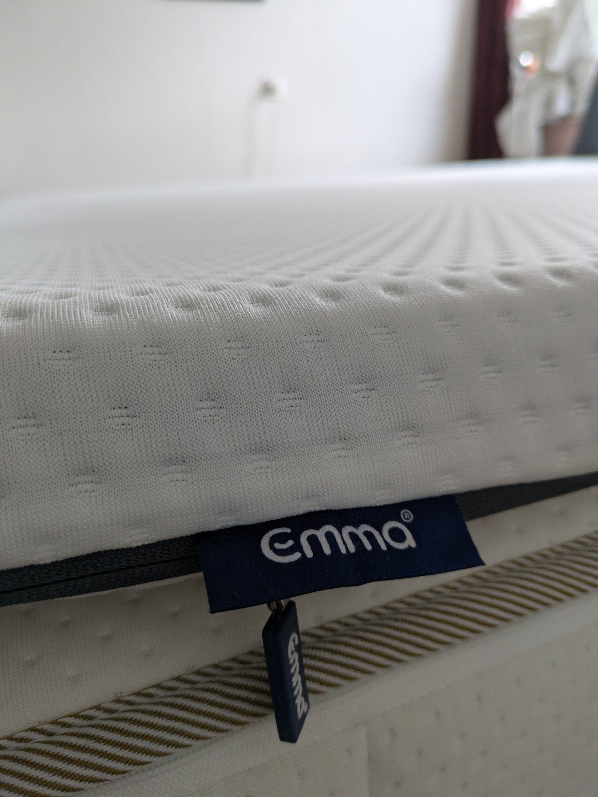 Emma matrastopper 180x210 - 4 jaar oud, helemaal schoon, Ophalen, Gebruikt, 210 cm, Tweepersoons