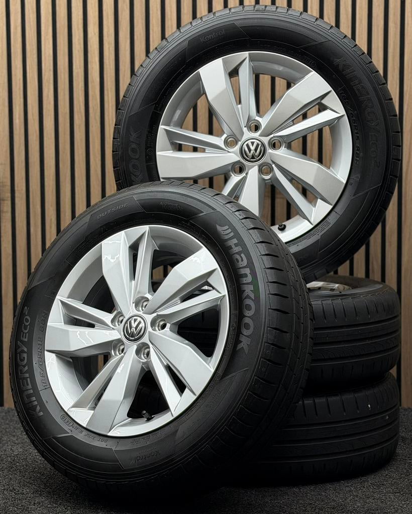 Originele 15 inch VW Polo 2G Sassari 5x100 ET40 Hankook, Ophalen, 15 inch, ., Banden en Velgen