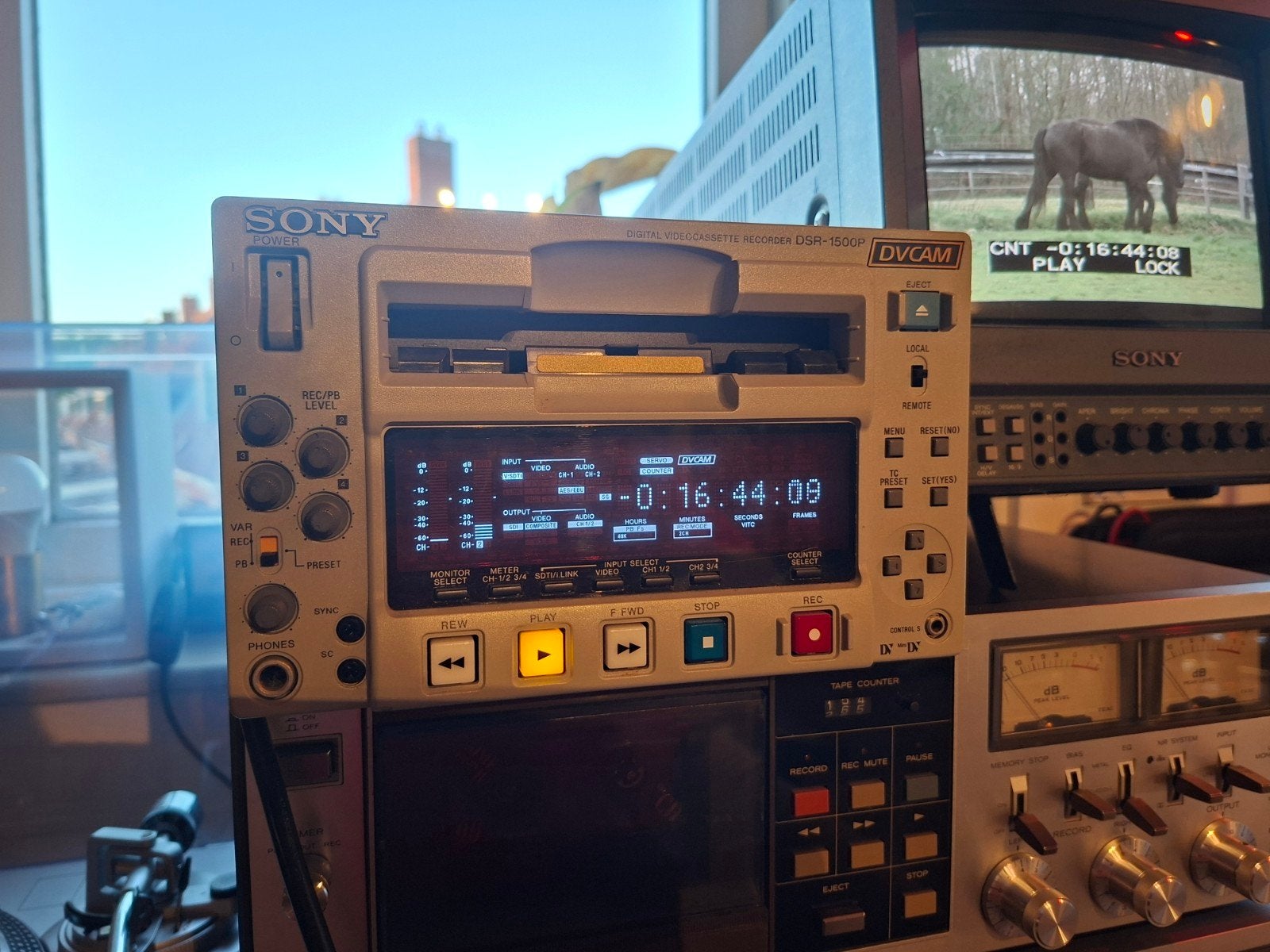 Sony DSR-1500P DVCAM Recorder/Player, Audio, Tv en Foto, Professionele Audio-, Tv- en Video-apparatuur, Ophalen of Verzenden, Zo goed als nieuw