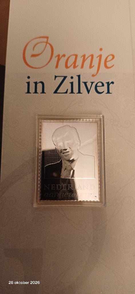 Blad: Oranje in Zilver - Willem-Alexander, Postzegels en Munten, Ophalen of Verzenden, Na 1940, Postfris