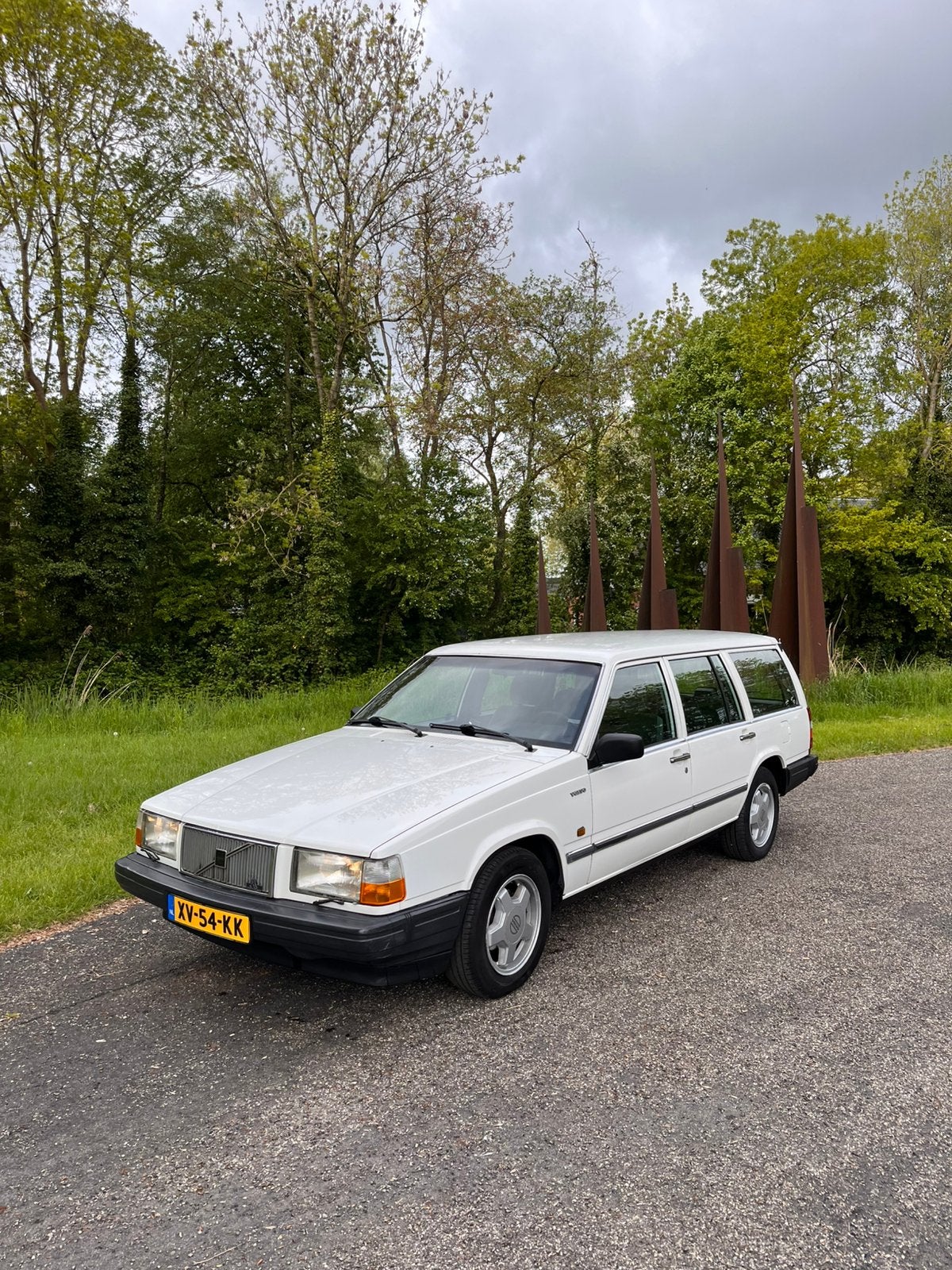 Volvo 740 2.3 GLE AUT U9 1989 Wit, Auto's, Volvo, Automaat, 1370 kg, 4 cilinders, Wit