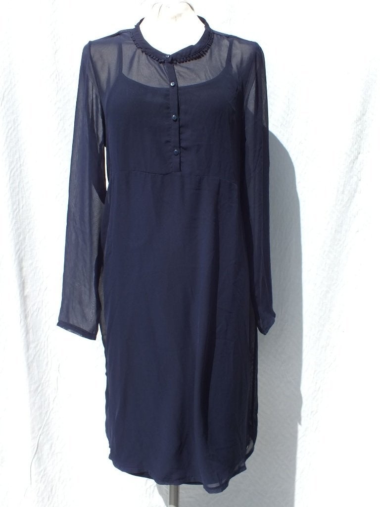 Mooie blauwe jurk. Mt 36. Merk Esprit, Blauw, ., Ophalen of Verzenden, Zo goed als nieuw