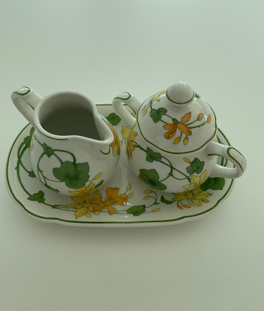 Roomstel Geranium Villeroy en Boch, Huis en Inrichting, Keuken | Servies, Verzenden, Overige typen, Zo goed als nieuw, Overige stijlen