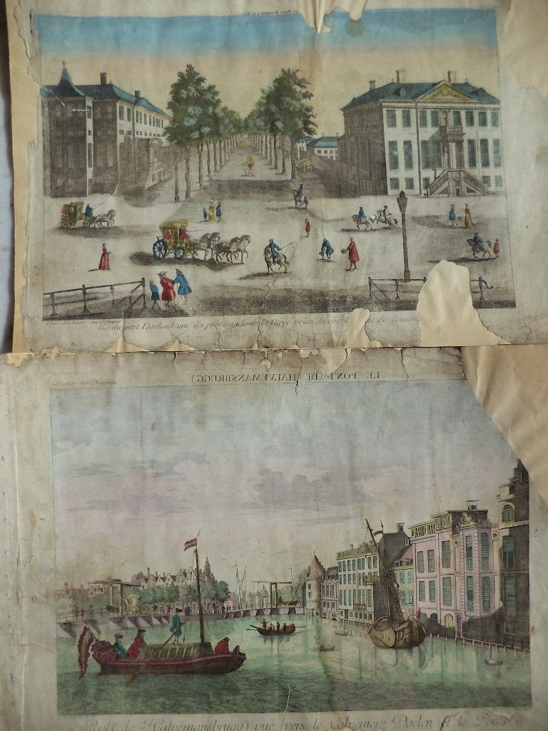 18E. 2x optica gravure vue d'optique NL Den Haag & Amsterdam, Ophalen of Verzenden