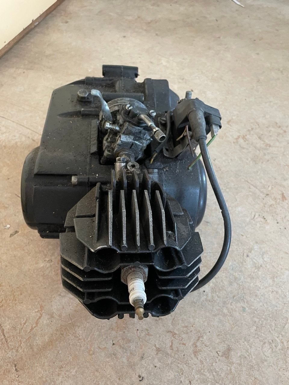 Bromfiets motorblok met carburateur en cilinder, Ophalen of Verzenden, Gebruikt, Blok