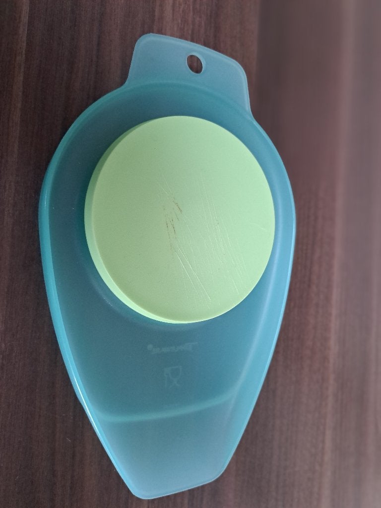 Tupperware Mamsell Snijplank met spatel, groen, Huis en Inrichting, Keuken | Tupperware, Ophalen of Verzenden, Zo goed als nieuw