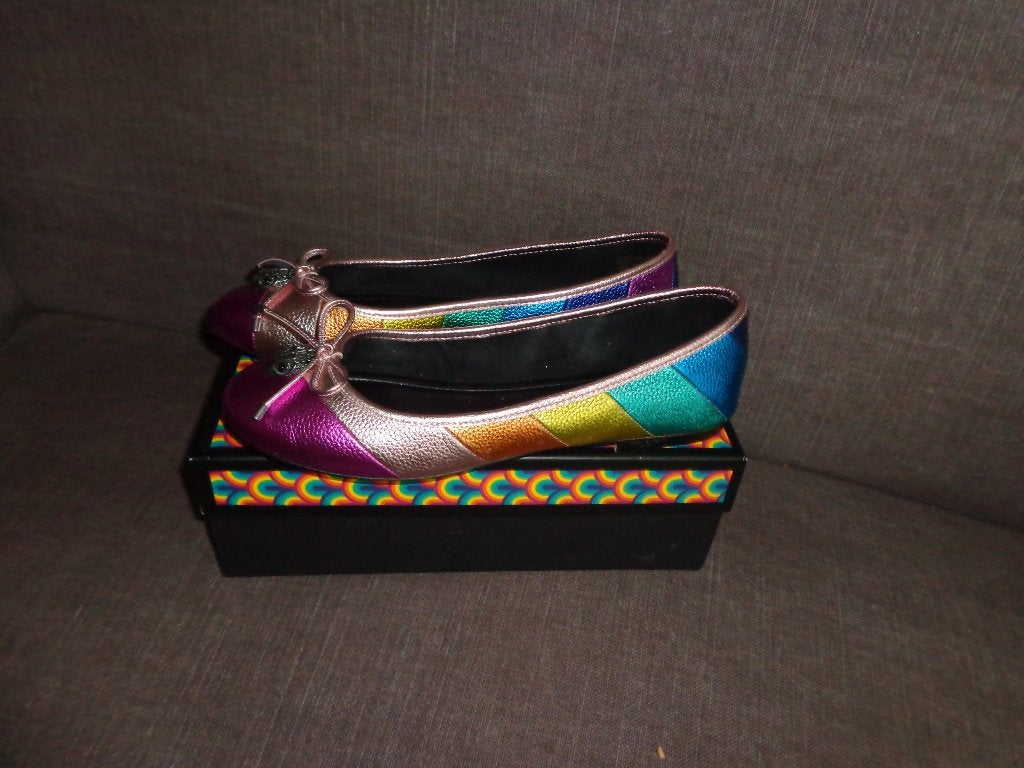 vrolijke ballerina's van Kurt Geiger, maat 42, Ophalen of Verzenden, Zo goed als nieuw, Ballerina's