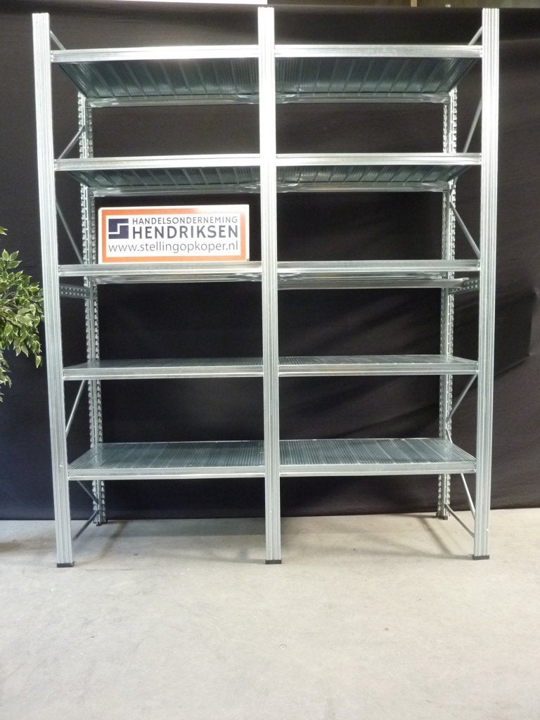 set Metalsistem stelling / stellingkast / legbordstelling, Ophalen, Gebruikt, Handelsonderneming Hendriksen, Munstermanstraat 6 - Hal 3 - Silvolde