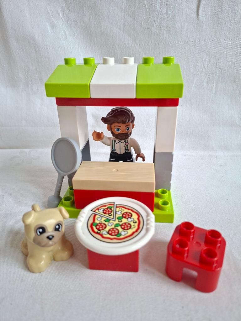 Duplo Pizzeria Pizzakraam set 10927, Ophalen of Verzenden, Zo goed als nieuw, Duplo, Complete set