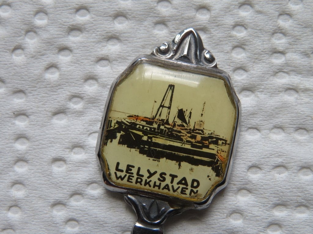 Lepeltje Werkhaven Lelystad (fotoplaatje), Verzenden, Nieuw, Overige materialen, Bestek