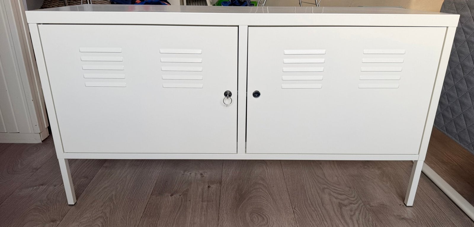 IKEA PS Kast, wit, 119x63 cm, Ophalen, Zo goed als nieuw