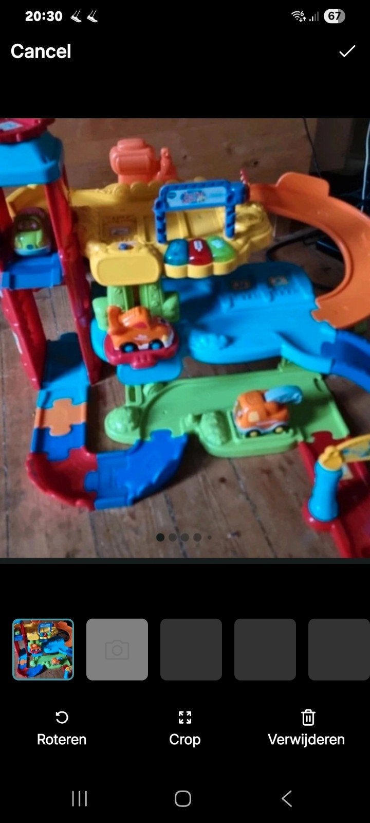 VTech Toet Toet Auto's Garage plus 3 auto s, Ophalen of Verzenden