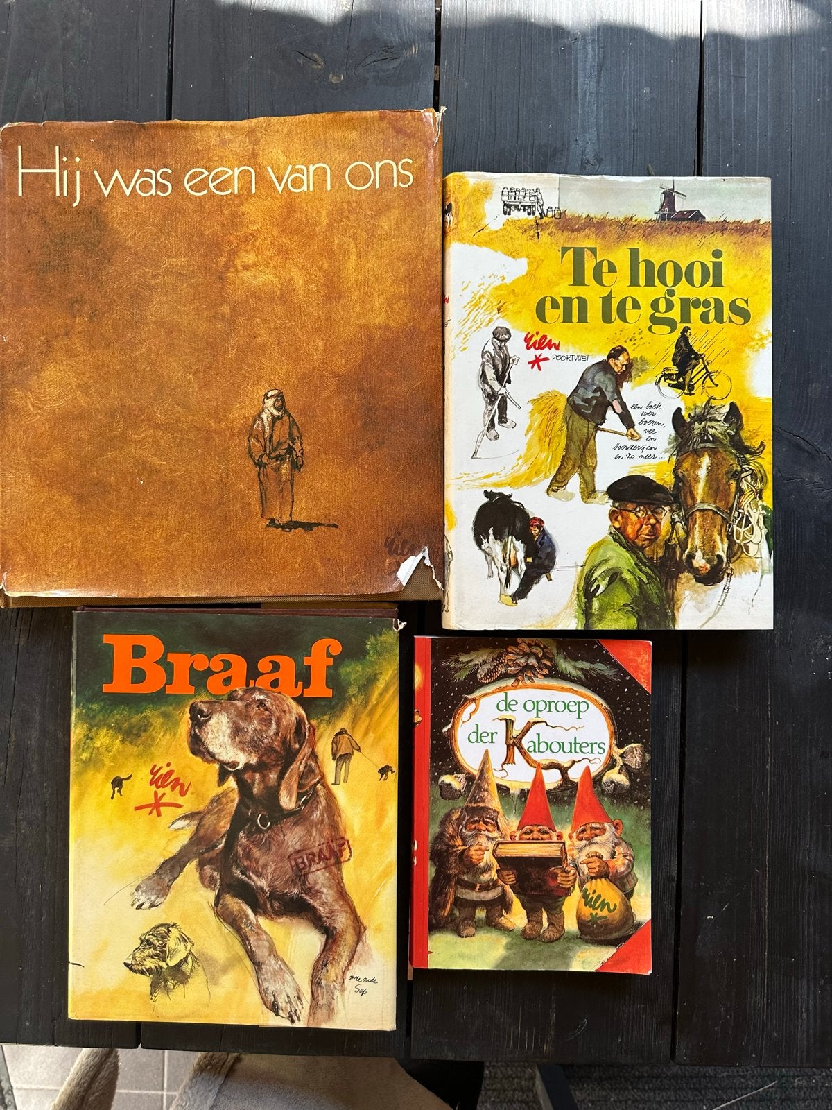Rien Poortvliet Hij was een van ons, Te hooi en te gra, Boeken, Ophalen of Verzenden, Gelezen, Fictie algemeen