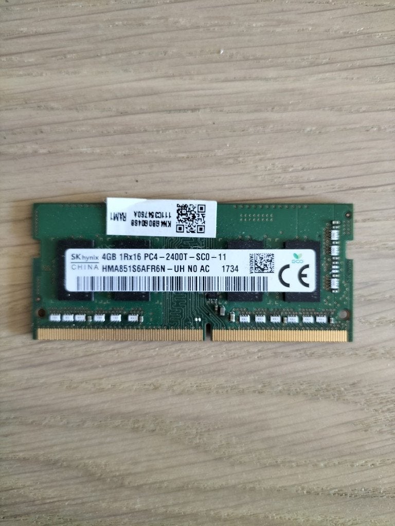Hynix HMA851S6AFR6N-UH 4GB RAM, Computers en Software, DDR4, Ophalen of Verzenden, Zo goed als nieuw, Laptop