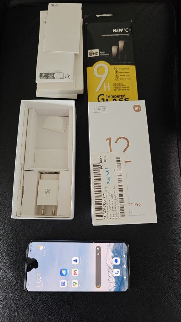 Xiaomi 12T pro 256Gb Blauw, Gebruikt, Overige modellen, Zwart, Touchscreen