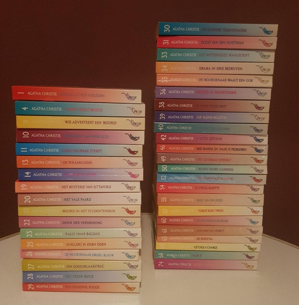 40 x Agatha Christie detective roman boeken boek pocket, Boeken, Detectives, Ophalen, Zo goed als nieuw, Agatha Christie