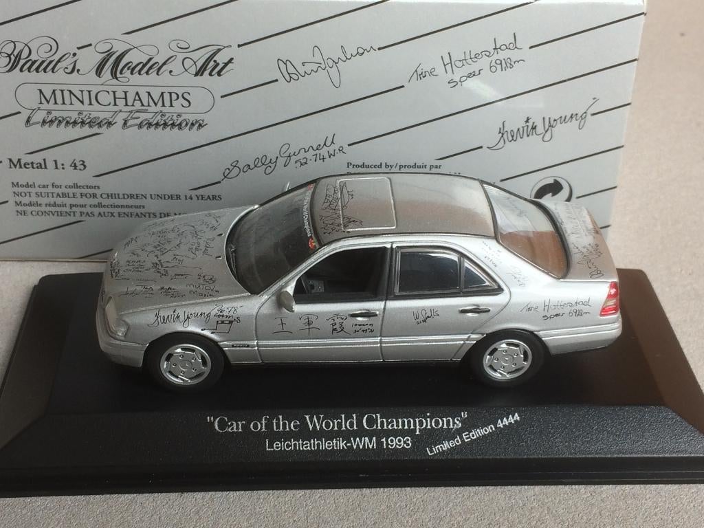 Mercedes W202 C180 1993 1/43 Mini Champs Limeted, Hobby en Vrije tijd, Modelauto's | 1:43, Ophalen of Verzenden, Zo goed als nieuw