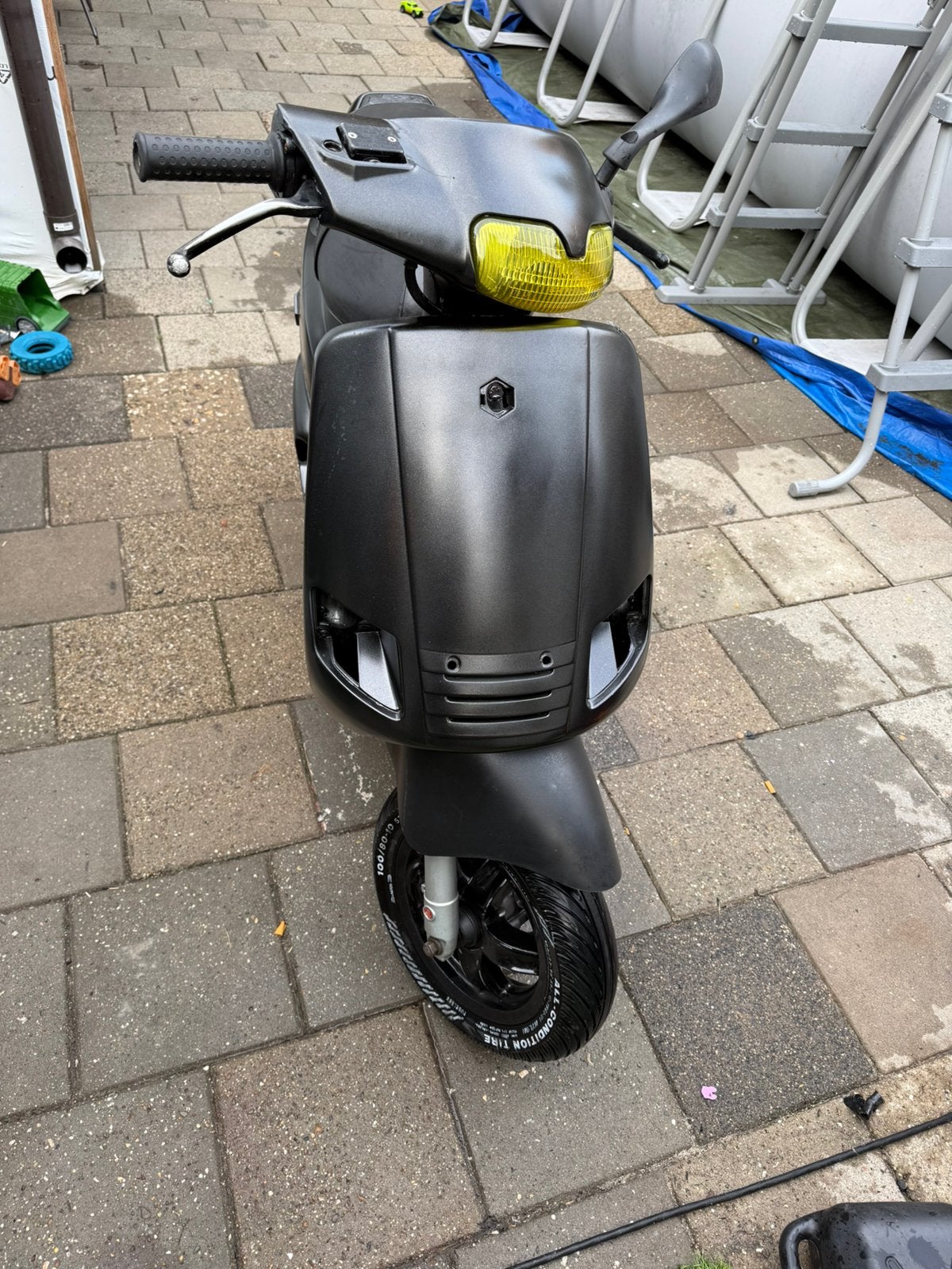 Zip type 3 70cc mag snel weg zonder wok blauw plaat, Fietsen en Brommers, Snorfietsen en Snorscooters, Ophalen, Gebruikt, Tweetakt