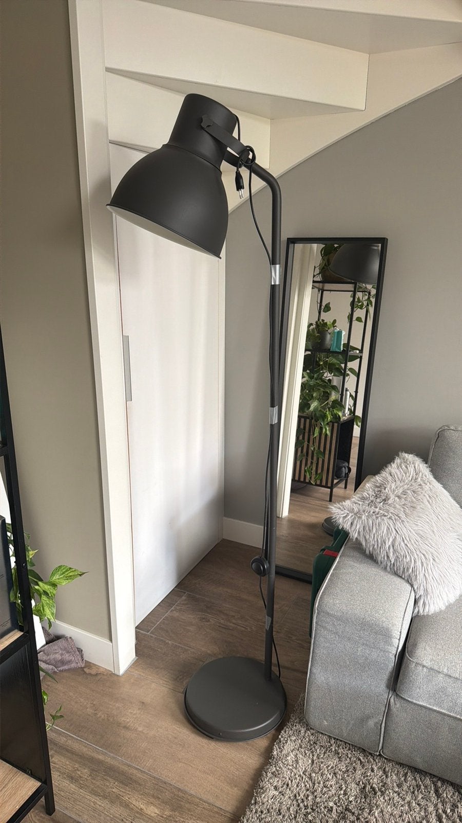 Ikea hektar staande lamp, Ophalen, Zo goed als nieuw, 150 tot 200 cm
