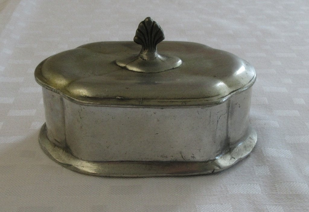 Opbergdoosje van tin   C. Curz & Co Tiel, Ophalen of Verzenden