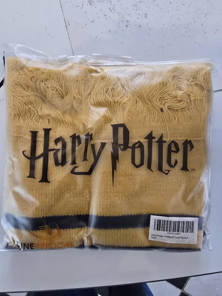 Harry Potter Huffelpuf-sjaal (officiële replica), Verzamelen, Harry Potter, Ophalen of Verzenden, Nieuw, Replica